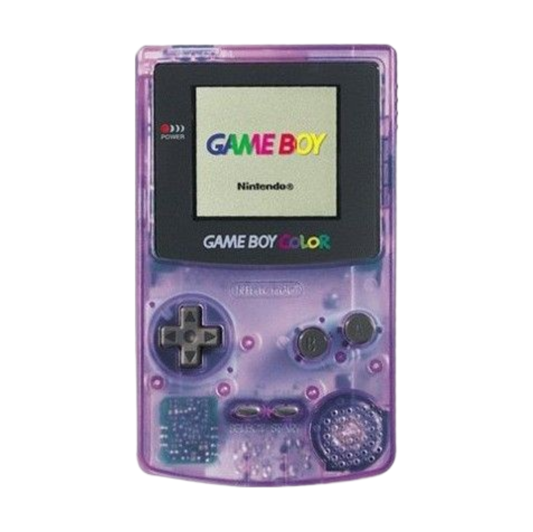 violet transparent gameboy color