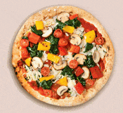pizza with vegetables